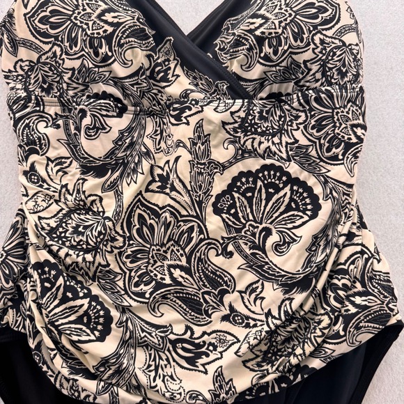 Lauren Ralph Lauren Tank One Piece Swimsuit Floral Tummy Control Size‎ 14 - Picture 4 of 14